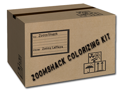 image of home decor tool colorizing kit shipping carton.